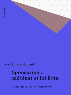 cover image of Sponsoring